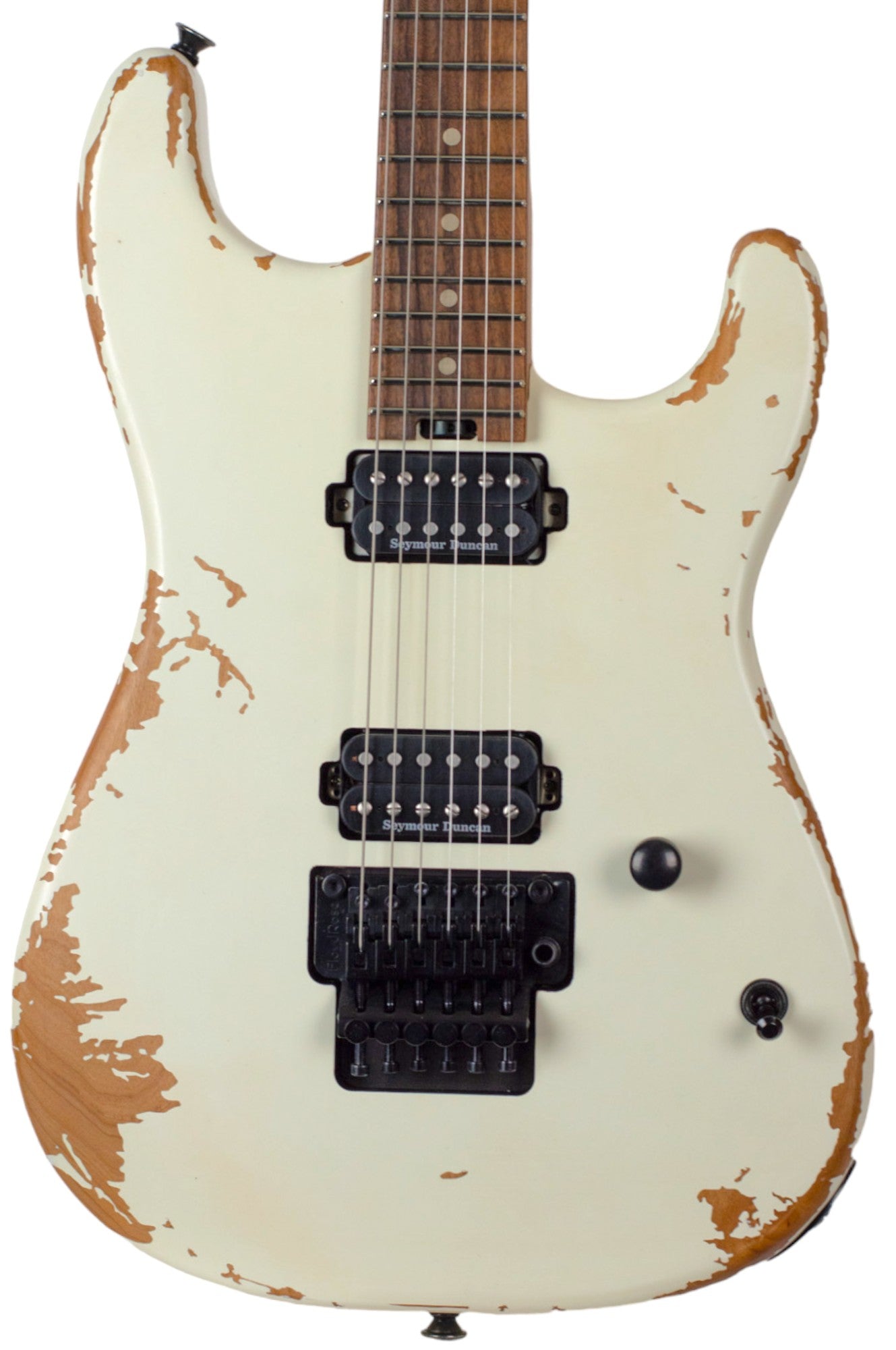 New 2024 Charvel Pro-Mod Relic San Dimas Style 1 HH FR Weathered White ...