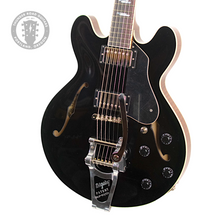 Load image into Gallery viewer, New Collings I-30 LC Jet Black Top &amp; Natural Flame Maple Body w/Ron Ellis Humbuckers #I30LC25844 (PDX)

