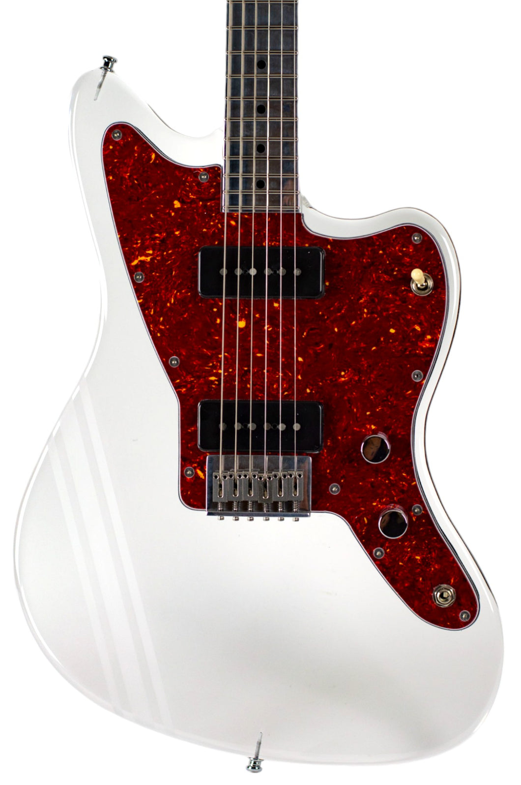 New EGC Series Five Asymmetrical Acrylic and Aluminum Guitar w/Etched Competition Stripe #3466 (PDX)