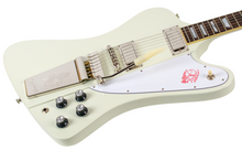 Load image into Gallery viewer, New Epiphone Inspired by Gibson 1963 Firebird V Polaris White w/Maestro Vibrola #25011524227 (PDX)
