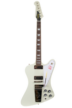 Load image into Gallery viewer, New Epiphone Inspired by Gibson 1963 Firebird V Polaris White w/Maestro Vibrola #25011524227 (PDX)

