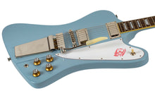 Load image into Gallery viewer, New Epiphone Inspired by Gibson 1963 Firebird V Frost Blue w/Maestro Vibrola #IGC24091530189 (PDX)
