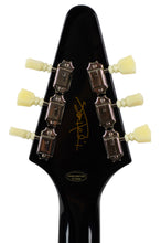 Load image into Gallery viewer, New Epiphone Inspired by Gibson Jimi Hendrix Lovedrops Flying V Ebony w/Hendrix Psychedelic Graphics #24101523371 (PDX)
