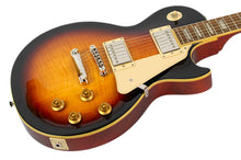 Load image into Gallery viewer, New Epiphone Inspired by Gibson Les Paul Standard '50s Figured Top Bourbon Burst w/Premium Gig Bag #24121526391 (PDX)
