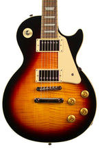 Load image into Gallery viewer, New Epiphone Inspired by Gibson Les Paul Standard '50s Figured Top Bourbon Burst w/Premium Gig Bag #24121526391 (PDX)
