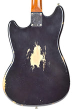 Load image into Gallery viewer, New Fender Custom Shop '60s Mustang Heavy Relic Black w/Matching Painted Headstock &amp; Anodized Gold Guard #R146303 (PDX)
