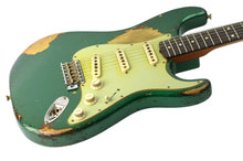 Load image into Gallery viewer, New Fender Custom Shop Levi Perry Masterbuilt 1960 Stratocaster Heavy Relic Aged Sherwood Metallic Over Sunburst #R147530 (PDX)
