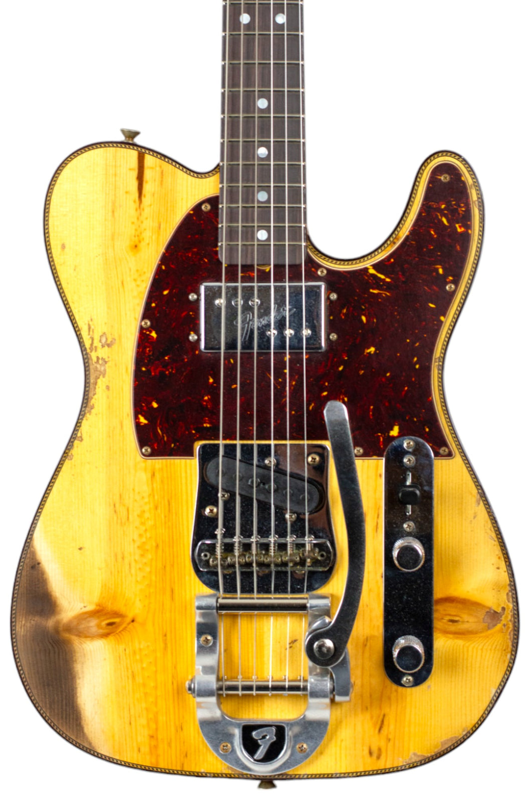 New Fender Custom Shop CuNiFe Telecaster Custom Heavy Relic Aged Amber Natural w/Bigsby #CZ574622 (PDX)