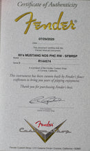 Load image into Gallery viewer, New Fender Custom Shop '60s Mustang NOS Surf Burst Sparkle w/Matching Headstock #R144574 (PDX)
