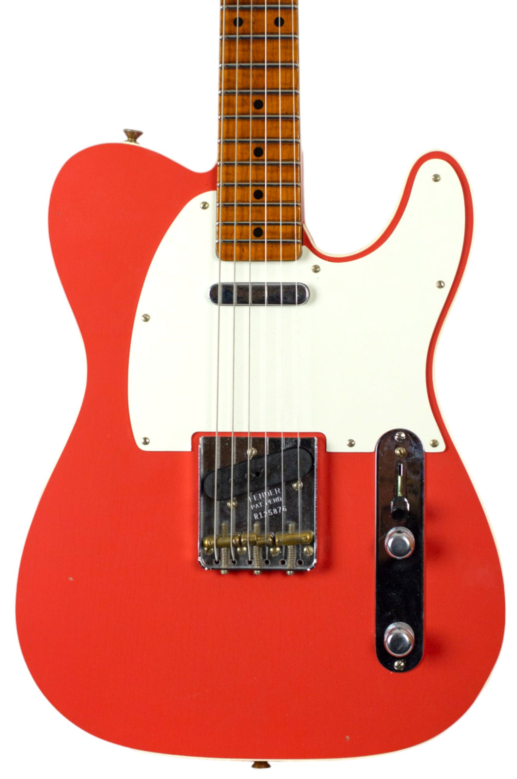 New Fender Custom Shop '50s Telecaster Custom Journeyman Relic Aged Tahitian Coral w/Reverse Nocaster Bridge #R125876 (PDX)