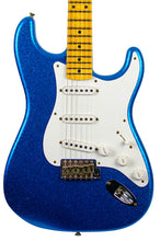 Load image into Gallery viewer, New Fender Custom Shop 1955 Stratocaster Journeyman Blue Sparkle w/Flash Coat Lacquer Finish #CZ584025 (PDX)
