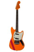 Load image into Gallery viewer, New Fender Custom Shop '60s Competition Mustang Heavy Relic Capri Orange w/Dakota Red Racing Stripes #R141633 (PDX)
