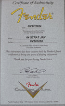 Load image into Gallery viewer, New Fender Custom Shop '64 Stratocaster Journeyman Faded/Aged Fiesta Red #CZ581810 (PDX)
