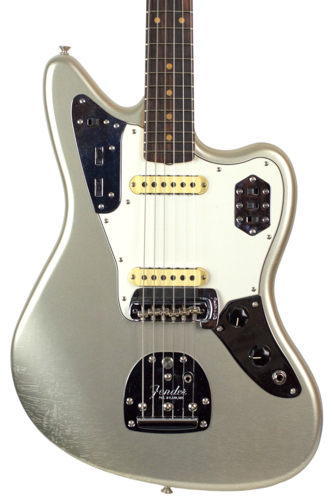 New Fender Custom Shop '63 Jaguar Deluxe Closet Classic Aged Inca Silver w/Matching Painted Headstock #CZ574133 (PDX)