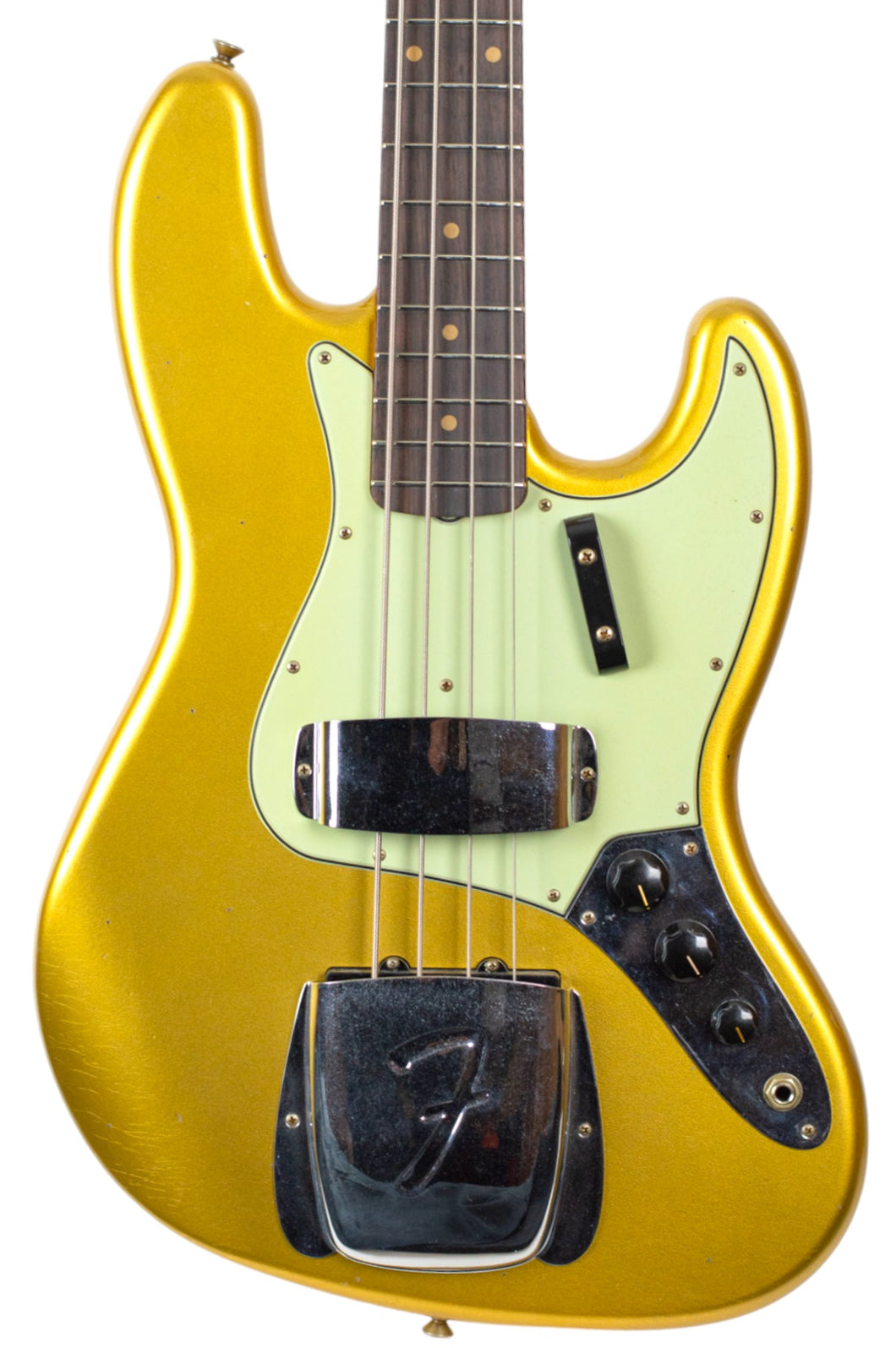 New Fender Custom Shop Time Machine Collection '63 Jazz Bass Journeyman Aged Aztec Gold #CZ577271 (PDX)