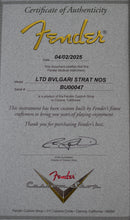 Load image into Gallery viewer, New Fender Custom Shop Limited Edition Bvlgari Stratocaster NOS Wide Fade 2-Tone Chocolate Sunburst #BU00047 (PDX)
