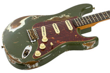 Load image into Gallery viewer, New Fender Custom Shop Limited Roasted &#39;60 Stratocaster Super Heavy Relic Aged Olive Green #CZ580545 (PDX)
