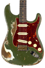 Load image into Gallery viewer, New Fender Custom Shop Limited Roasted &#39;60 Stratocaster Super Heavy Relic Aged Olive Green #CZ580545 (PDX)
