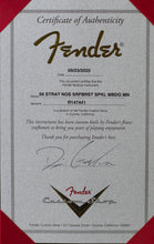 Load image into Gallery viewer, New Fender Custom Shop Dennis Galuszka Masterbuilt 1956 Stratocaster NOS Surf Burst Sparkle With Gold Painted Neck and Fingerboard #R147441 (PDX)
