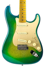 Load image into Gallery viewer, New Fender Custom Shop Dennis Galuszka Masterbuilt 1956 Stratocaster NOS Surf Burst Sparkle With Gold Painted Neck and Fingerboard #R147441 (PDX)
