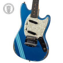 Load image into Gallery viewer, New Fender Custom Shop '60s Competition Mustang Heavy Relic Aged Lake Placid Blue w/Daphne Blue Racing Stripes #R130335 (PDX)
