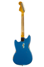 Load image into Gallery viewer, New Fender Custom Shop '60s Competition Mustang Heavy Relic Aged Lake Placid Blue w/Daphne Blue Racing Stripes #R130335 (PDX)
