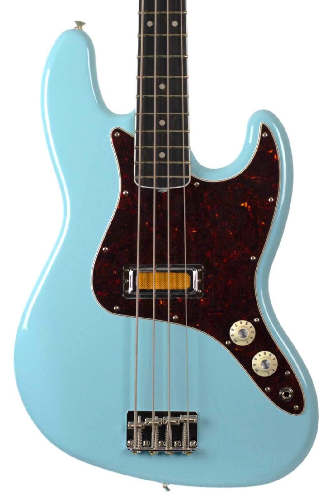 New Fender Gold Foil Jazz Bass Sonic Blue #MX22280349 (PDX)