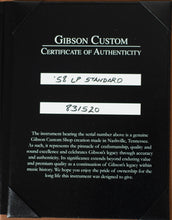 Load image into Gallery viewer, New Gibson Custom Shop Made 2 Measure TRG Stinger Series &#39;58 Les Paul Standard Single Pickup VOS Ebony #831520 (PDX)
