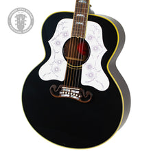 Load image into Gallery viewer, New Gibson Custom Shop Made 2 Measure TRG Stinger Series SJ-200 Original Ebony w/Double White Pickguards #23553025 (PDX)
