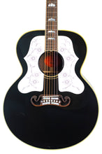 Load image into Gallery viewer, New Gibson Custom Shop Made 2 Measure TRG Stinger Series SJ-200 Original Ebony w/Double White Pickguards #23553025 (PDX)
