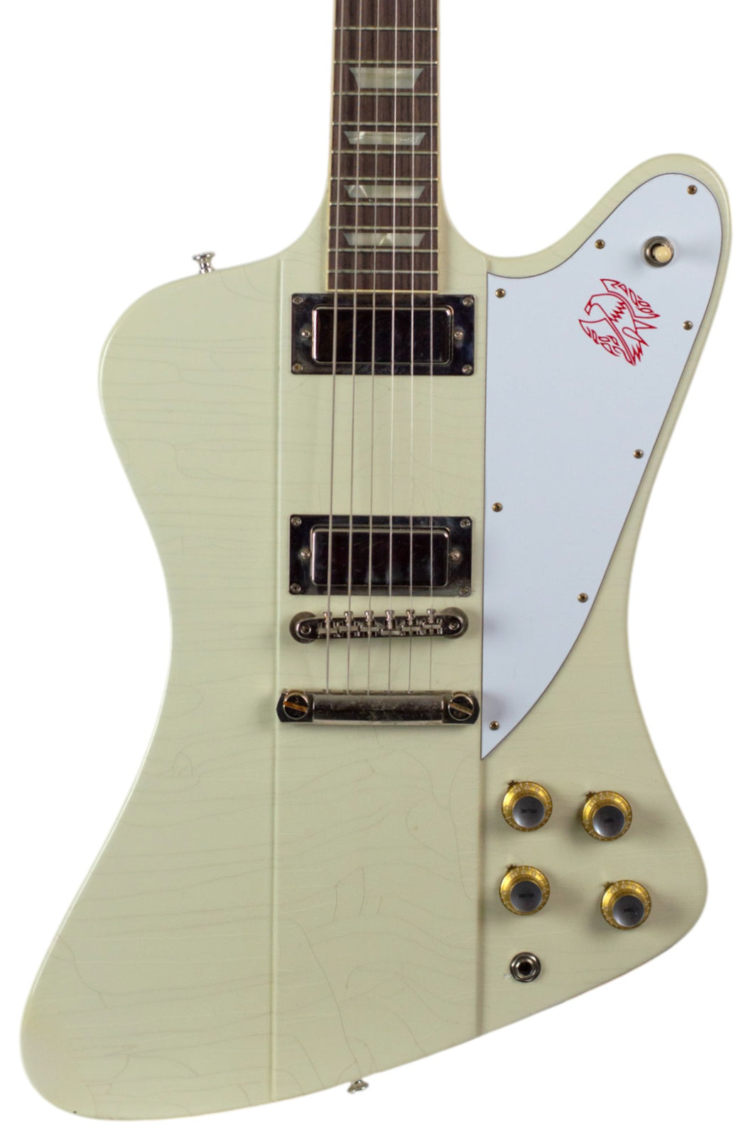 New Gibson Custom Shop TRG Stinger Series 1963 Firebird V Murphy Lab Ultra Light Aged Polaris White #405403 (PDX)