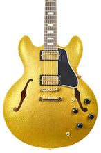 Load image into Gallery viewer, New Gibson Custom Shop '64 Reissue ES-335TD VOS Gold Sparkle Full Body Finish w/Reissue Lifton Case #140889 (PDX)
