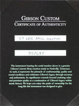 Load image into Gallery viewer, New Gibson Custom Shop 1957 Reissue Les Paul Custom VOS Ebony w/Bigsby #751698 (PDX)
