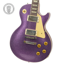 Load image into Gallery viewer, New Gibson Custom Shop 1957 Reissue Les Paul Standard Murphy Lab Ultra Light Aged Purple Sparkle #742278 (PDX)
