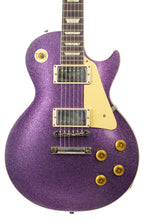 Load image into Gallery viewer, New Gibson Custom Shop 1957 Reissue Les Paul Standard Murphy Lab Ultra Light Aged Purple Sparkle #742278 (PDX)
