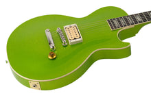 Load image into Gallery viewer, New Gibson Custom Shop M2M TRG Stinger Series 1957 Les Paul Standard One P/U VOS Gecko Green Sparkle w/Gold Grover Tuners #751433 (PDX)
