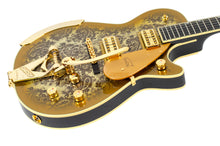 Load image into Gallery viewer, New Gretsch G6134TG Limited Edition Paisley Penguin Gold Paisley w/Bigsby String-Thru Vibrato Tailpiece #JT25010196 (PDX)

