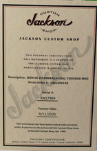 Load image into Gallery viewer, New Jackson Custom Shop Thunder Mod San Dimas HH Relic Emerald City Crackle Thunder Road Exclusive #XN17969 (PDX)
