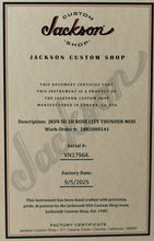 Load image into Gallery viewer, New Jackson Custom Shop Thunder Mod San Dimas HH Relic Rose City Crackle Thunder Road Exclusive #XN17964 (PDX)
