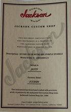 Load image into Gallery viewer, New Jackson Custom Shop Warrior Floyd Rose Relic Purple Sparkle w/FU-Tone Upgrades #J10777 (PDX)
