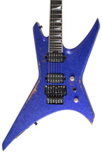 Load image into Gallery viewer, New Jackson Custom Shop Warrior Floyd Rose Relic Purple Sparkle w/FU-Tone Upgrades #J10777 (PDX)
