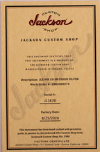 Load image into Gallery viewer, New Jackson Custom Shop Warrior WR 1H Orion Silver #J11678 (PDX)
