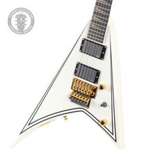 Load image into Gallery viewer, New Jackson MJ Series Rhoads RR24MG White w/Black Pinstripes #JFJ2300168 (PDX)
