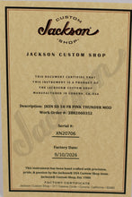 Load image into Gallery viewer, New Jackson Custom Shop San Dimas 1H FR Pink Thunder Mod #XN20706 (PDX)

