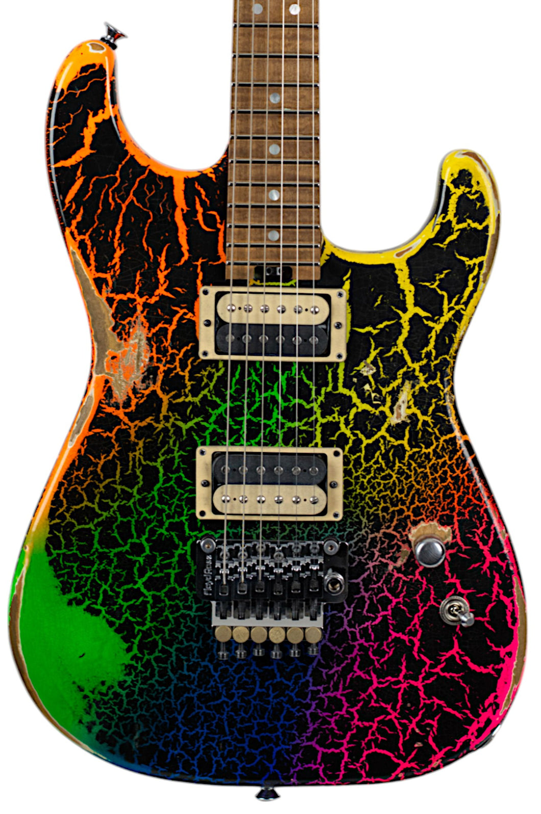 New Jackson Custom Shop Thunder Mod San Dimas Nitro Relic Rainbow Crackle Thunder Road Exclusive #010384 (PDX)