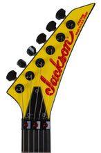 Load image into Gallery viewer, New Jackson Custom Shop USA Randy Rhoads V Graffiti Yellow w/FU-Tone Red Titanium Upgrades #RR3958 (PDX)
