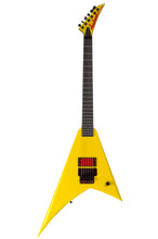 Load image into Gallery viewer, New Jackson Custom Shop USA Randy Rhoads V Graffiti Yellow w/FU-Tone Red Titanium Upgrades #RR3958 (PDX)
