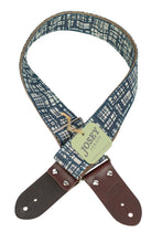 Load image into Gallery viewer, Josey Artisan Guitar Straps - Blueprint (PDX)
