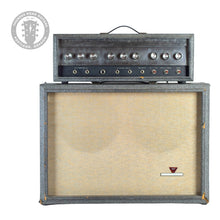 Load image into Gallery viewer, 1960s Silvertone 1484 Amplifier Head and 2x12 Cab Gray Tolex w/Foot Switch (PDX)
