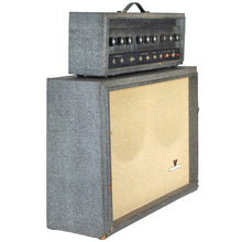 Load image into Gallery viewer, 1960s Silvertone 1484 Amplifier Head and 2x12 Cab Gray Tolex w/Foot Switch (PDX)
